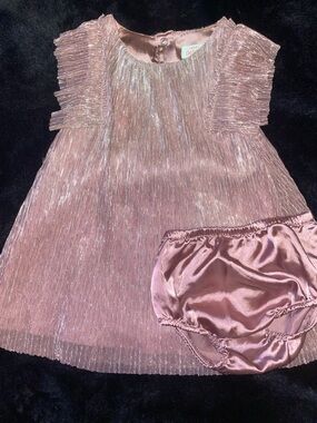 Cat & Jack Metallic Rose-Pink Dress 18m